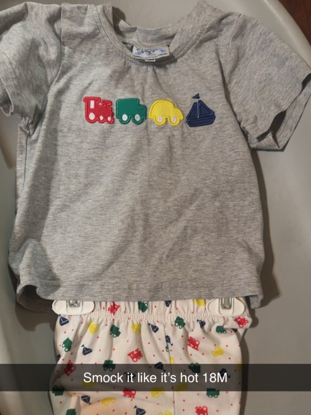 Train short and Tshirt set